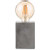 Tafellamp vintage LED - cement - 9.5x9.5x24 cm