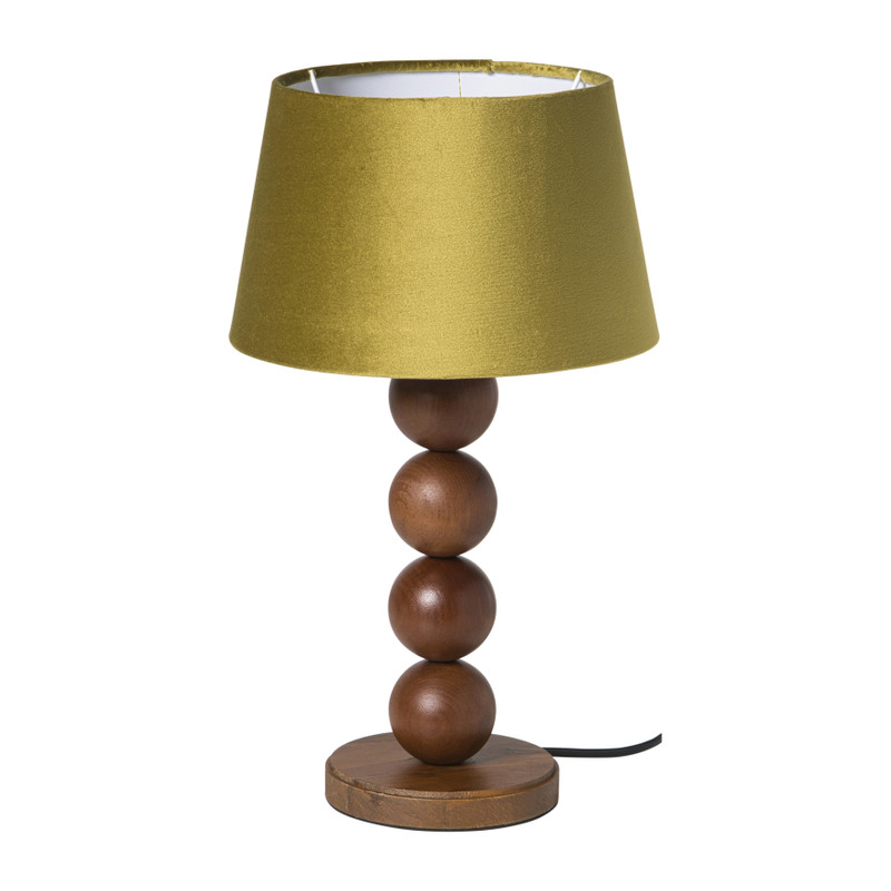 Lampvoet bollen - bruin - ø13x31.5 cm