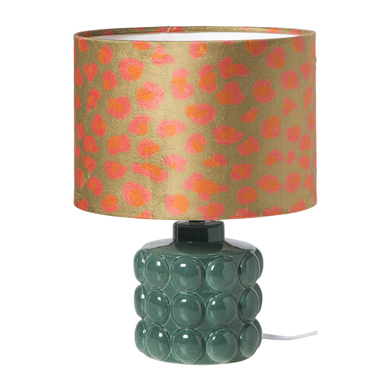 Lampvoet bollen - groen - ø13x22 cm