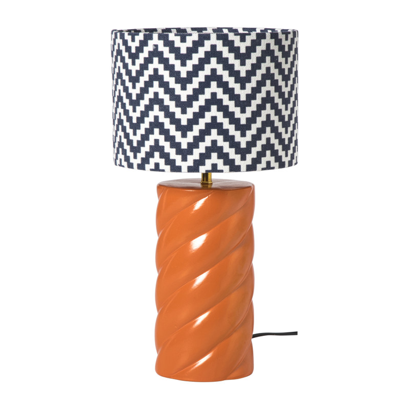 Lampvoet spekje - oranje - ø11x32 cm