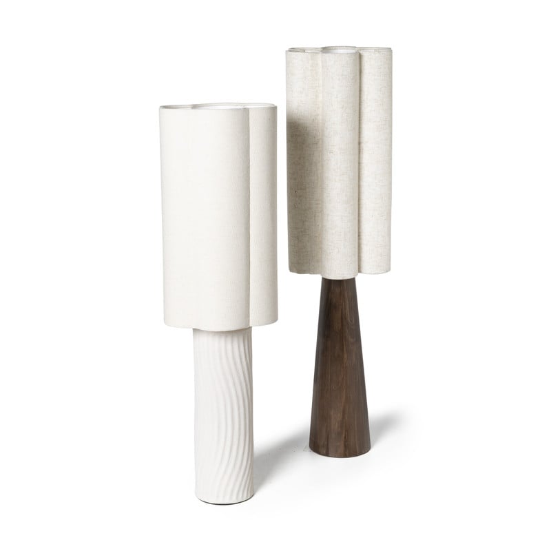 Lampvoet met kap - bruin - ø20.5x74.5 cm