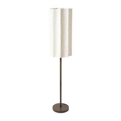 Lampvoet lang met kap - bruin - ø31x150 cm