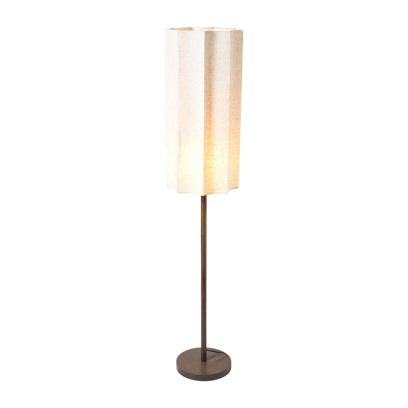 Lampvoet lang met kap - bruin - ø31x150 cm