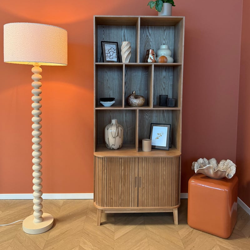 Lampvoet bollen - beige- ø24x135 cm