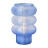 Lampje swirl Ilona - blauw - ø13.5x21 cm