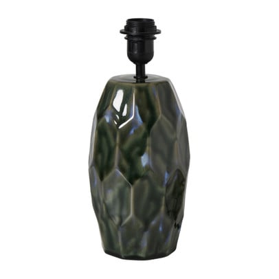 Lampvoet schubben - groen - ø14.5x25.5 cm