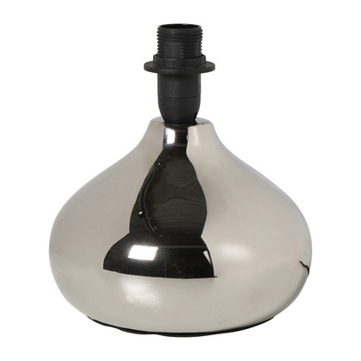 Lampvoet organisch - zilverkleurig - 19x15.5x15.5 cm