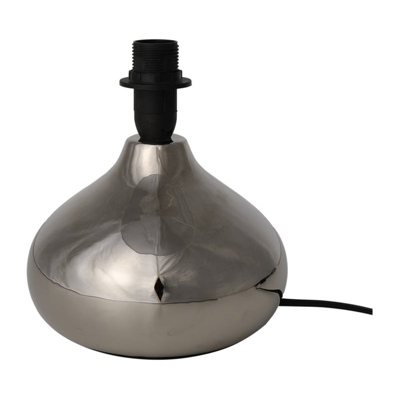 Lampvoet organisch - zilverkleurig - 19x15.5x15.5 cm