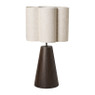 Lamp bloem - beige/bruin - ø35x62 cm