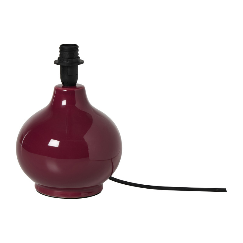 Lampvoet bol - paars - ø16x22 cm