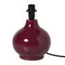 Lampvoet bol - paars - ø16x22 cm