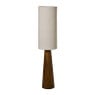 Vloerlamp hout met beige kap - bruin/beige - ø27x115 cm