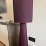 Vloerlamp stof - bordeaux rood - ø27x115 cm
