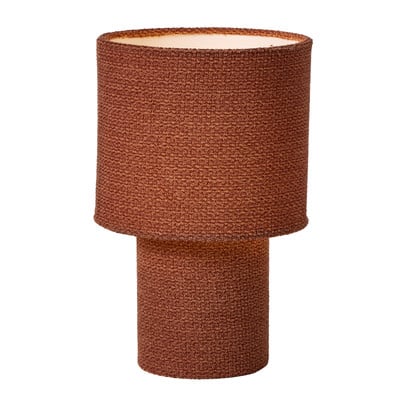 Tafellampje met kap - bruin - ø18x28.5 cm