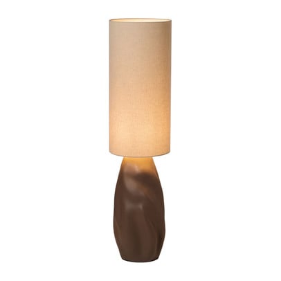 Lamp met organische voet - bruin - ø25x99.5 cm