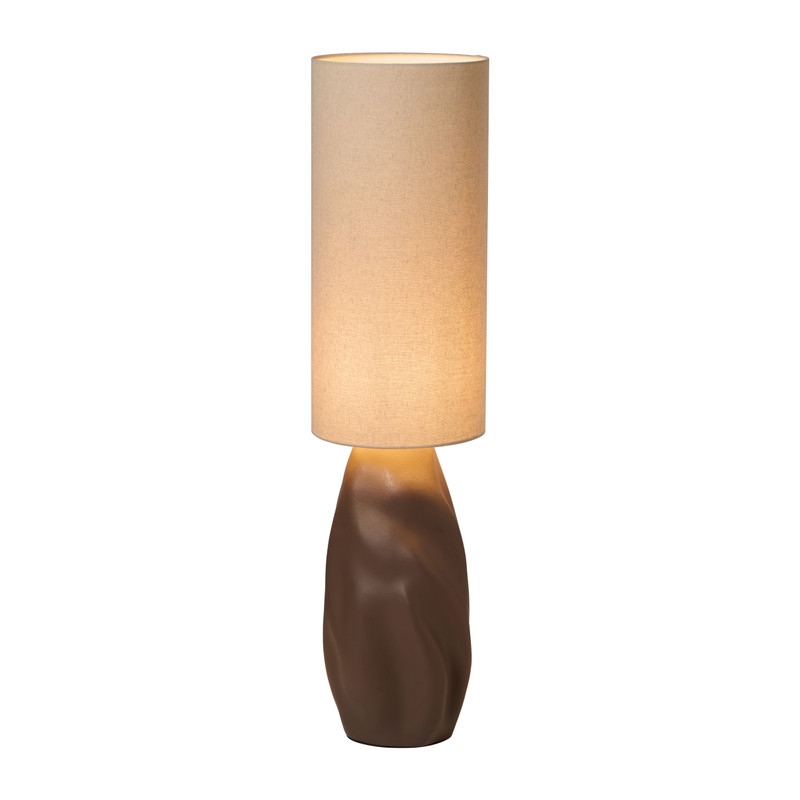 Lamp met organische voet - bruin - ø25x99.5 cm