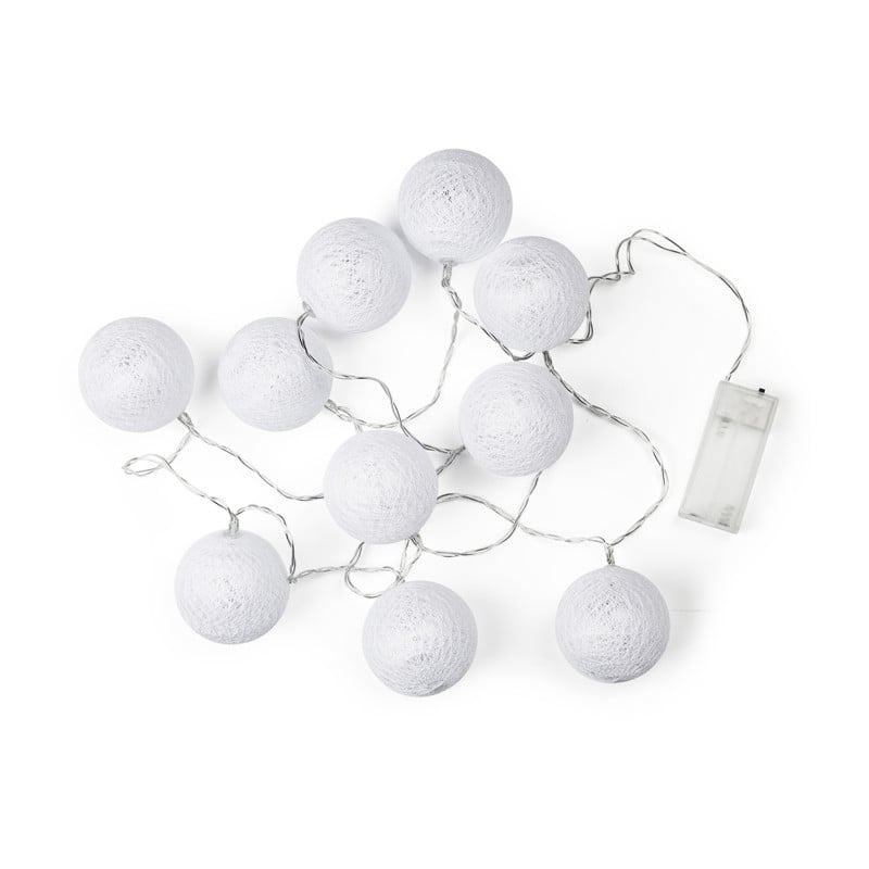 Cottonball - wit - 10 lampjes