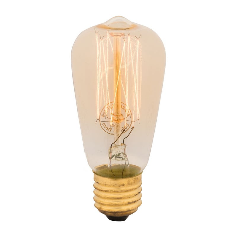 Vintage deco lamp - 48 mm - E27 - 60W