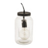 Tafellamp glass jar - ø15.5x25 cm 