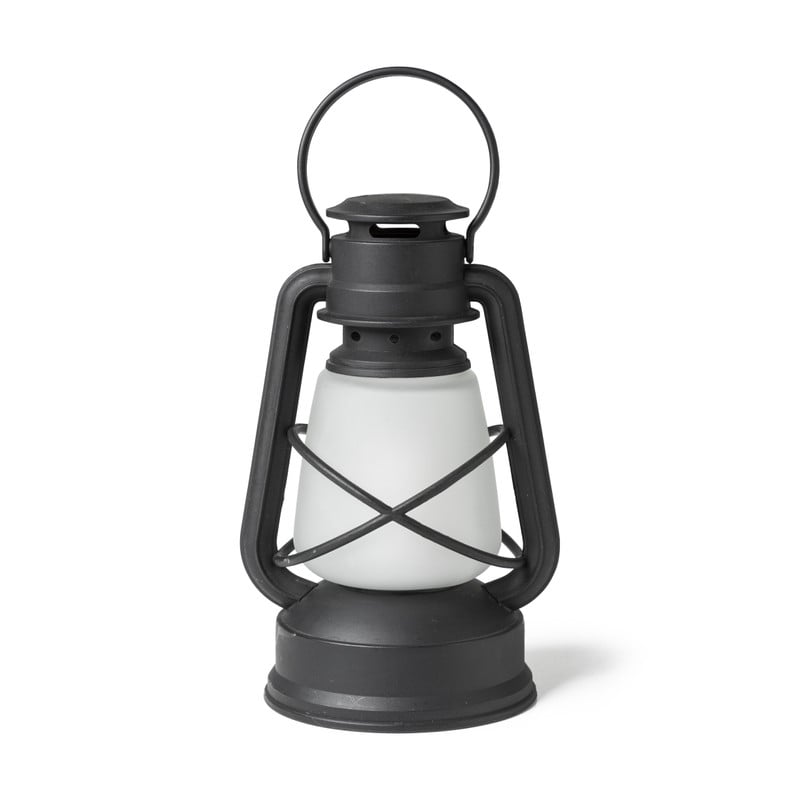 Lantaarn - zwart - 22 cm
