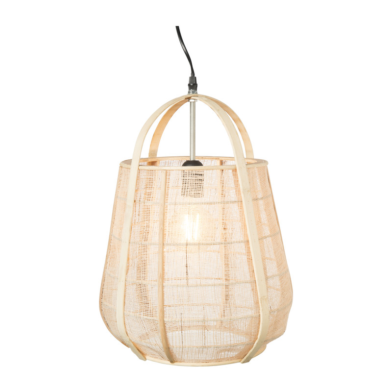 Hanglamp bamboe - naturel - 32x45 cm