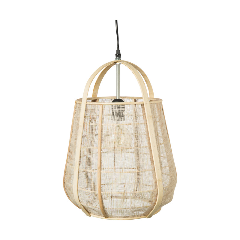 Hanglamp bamboe - naturel - ⌀32x45 cm
