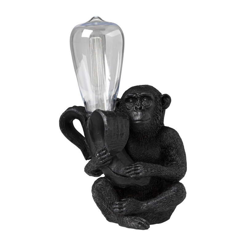 Lamp aap met - zwart - 15x11x24 | Xenos