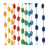 Deurgordijn pompons - 90x200 cm - kleurrijk
