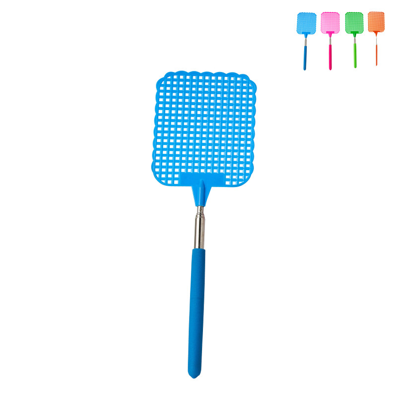 Vliegenmepper uitschuifbaar - diverse kleuren