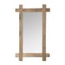 Spiegel steigerhout lijst - 55x90 cm - bruin
