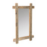 Spiegel steigerhout lijst - 55x90 cm - bruin