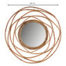 Spiegel met rotan lijst - ø60 cm
