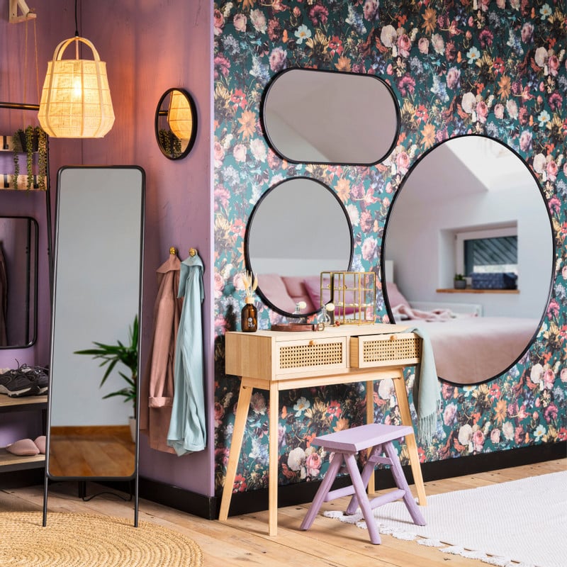 Ronde spiegel - ø70 cm - metalen lijst