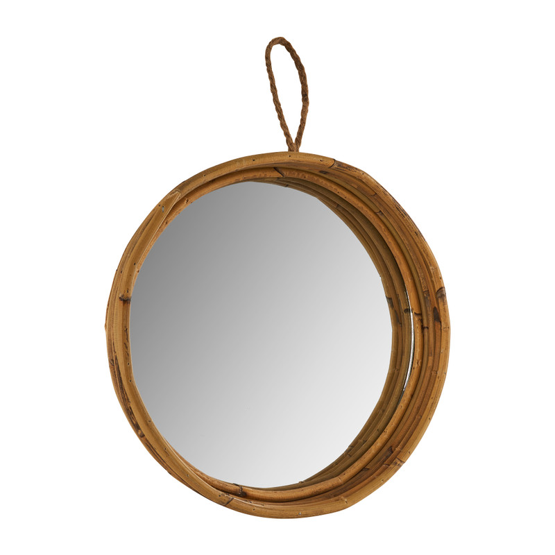Spiegel in rotan frame - ø30 cm 