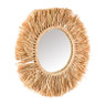 Spiegel met raffia rand - ø55 cm 