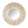 Spiegel met raffia rand - ⌀30 cm 