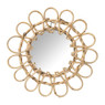 Spiegel rotan - bloem - ø30 cm