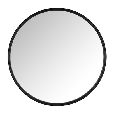Spiegel rond met lijst zwart - ø50 | Xenos