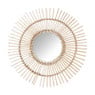 Zonnespiegel met rotan rand - ø55 cm 
