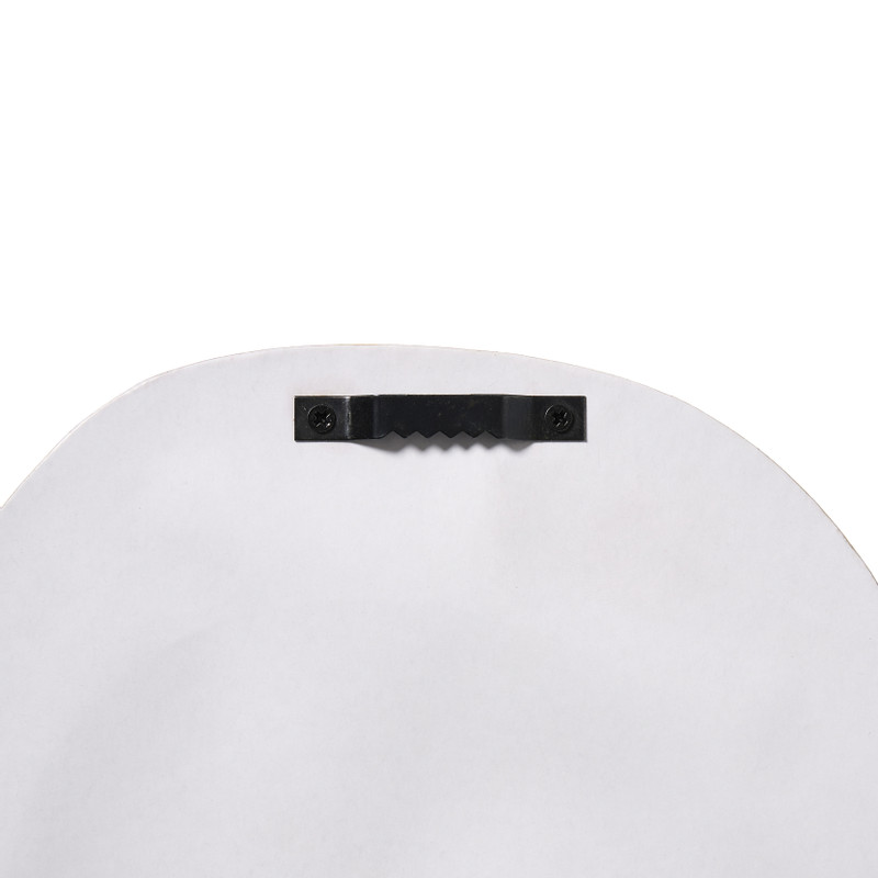 Spiegel gegolfd - bruin - 36x49.5 cm