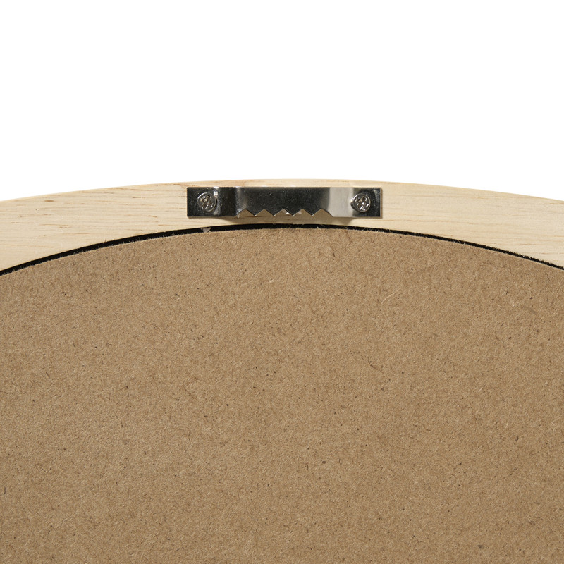 Spiegel ovaal - bruin - 37x50 cm