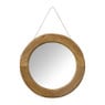 Spiegel mahoniehout - bruin - ø60 cm