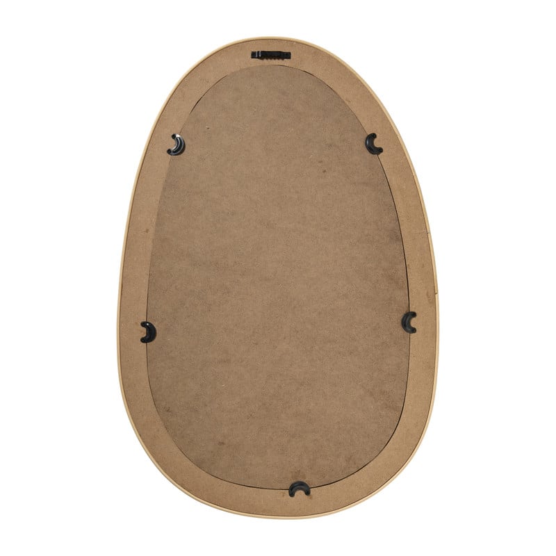 Spiegel rotan lijnen - beige - 33x50 cm