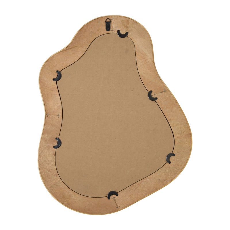 Spiegel rotan organisch - bruin - 60x47 cm