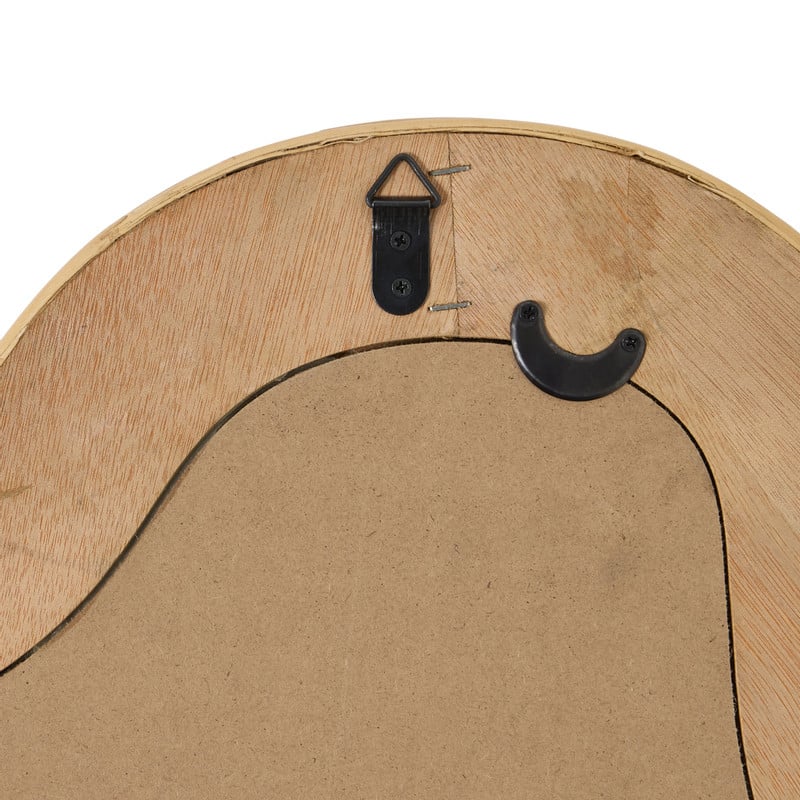 Spiegel rotan organisch - bruin - 60x47 cm