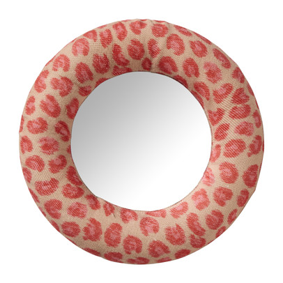 Spiegel animal - roze - ø20 cm