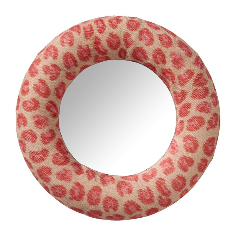 Spiegel animal - roze - ø20 cm