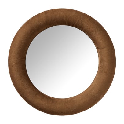Spiegel - bruin - ø40 cm