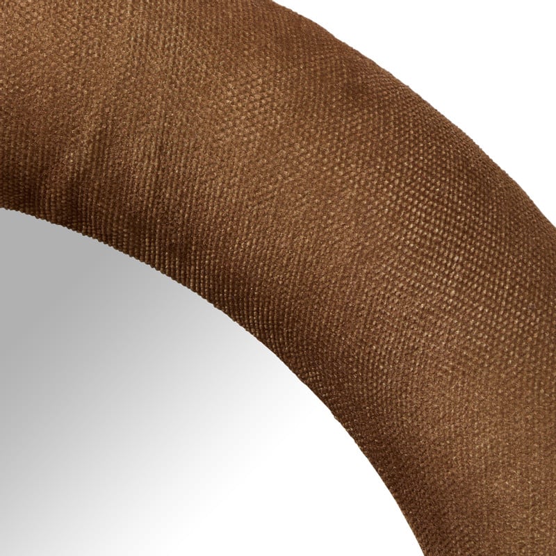 Spiegel - bruin - ø40 cm
