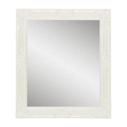 ik heb honger Glimmend Imperial Spiegel glossy barok - wit - 64x74 cm | Xenos